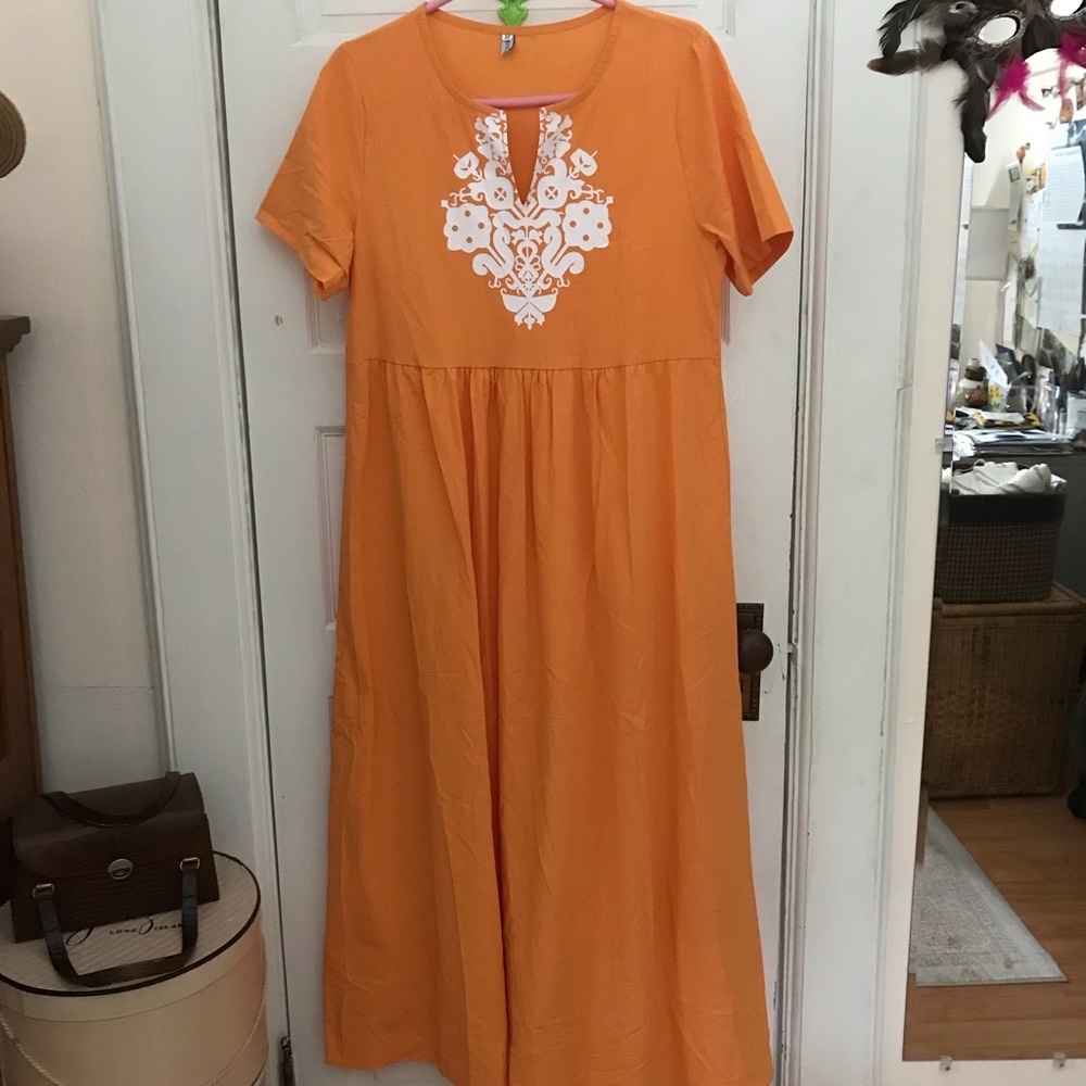 Cotton maxi dress-NWOT